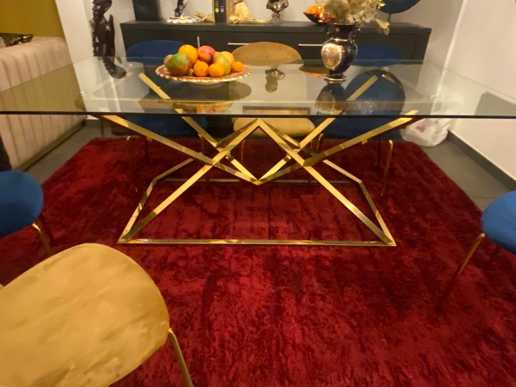 Dining table + 6 chairs, Ophalen, Zo goed als nieuw