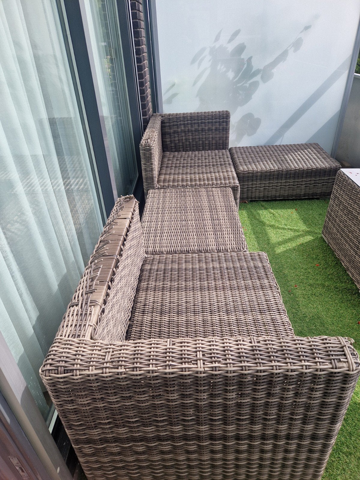 Gratis op te halen wel beschadigd!, Tuin en Terras, Tuinsets en Loungesets, Ophalen, Gebruikt, 6 zitplaatsen, Loungeset