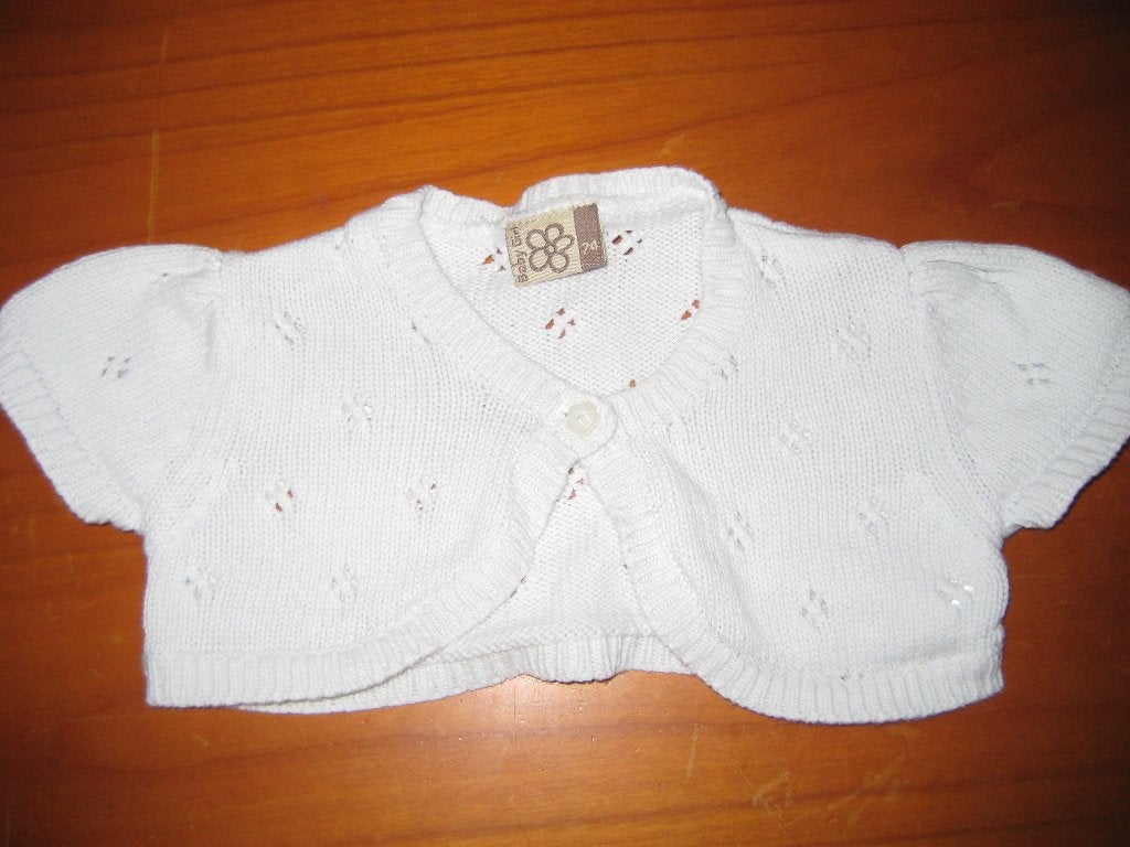 Lichtblauw bolero, 74, Baby Girl, Ophalen of Verzenden, Zo goed als nieuw, Meisje, Truitje of Vestje