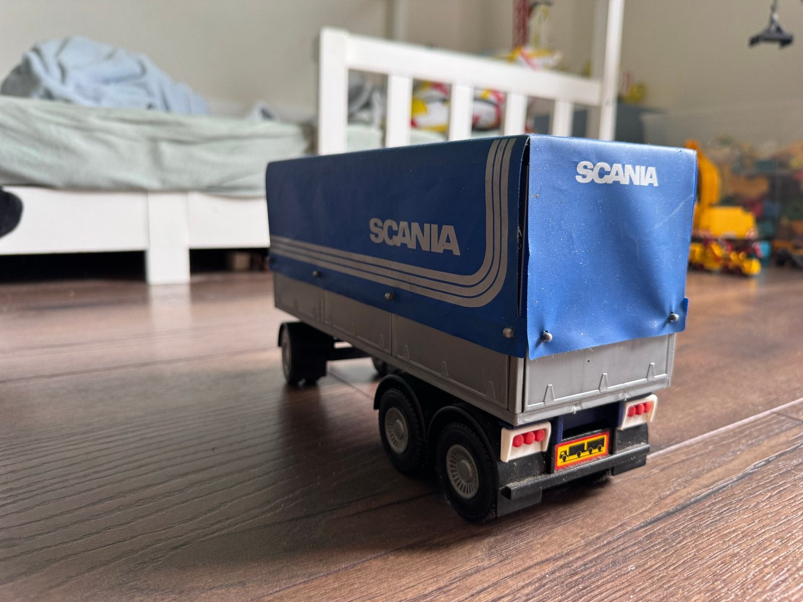 Emek Scania Aanhangwagen - Speelgoedmodel, Hobby en Vrije tijd, Ophalen of Verzenden, Gebruikt