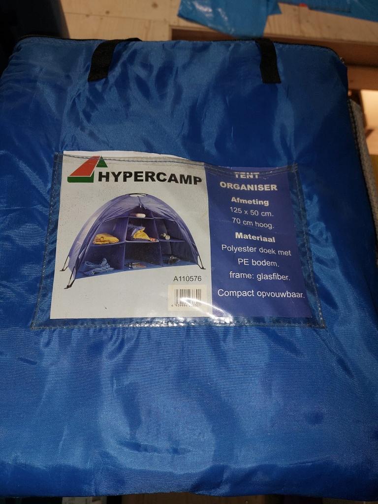 Hypercamp tent organiser, Caravans en Kamperen, Kampeermeubelen, Ophalen, Zo goed als nieuw, Campingkast
