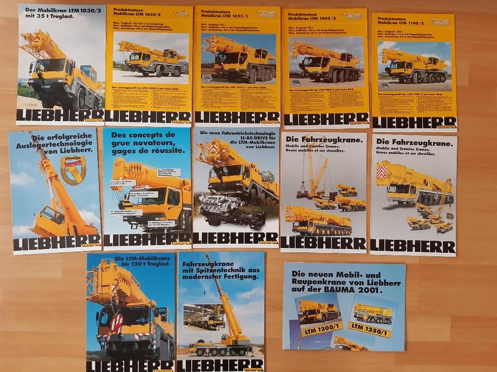 Liebherr hijskraan folders, Ophalen of Verzenden, Zo goed als nieuw, Overige merken