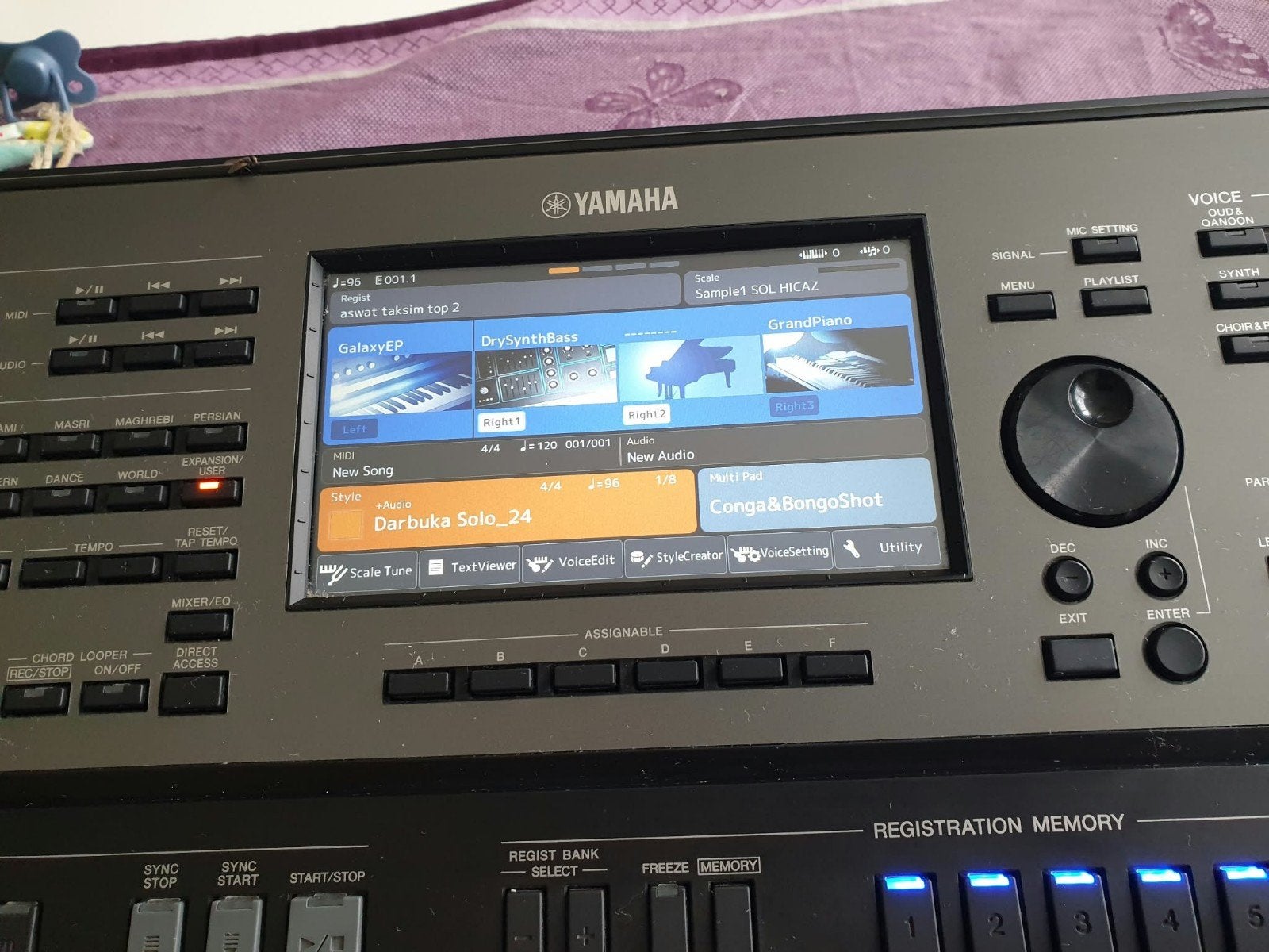 Yamaha PSR-A5000 Arranger Workstation Keyboard, Muziek en Instrumenten, 61 toetsen, Yamaha, Ophalen of Verzenden, Zo goed als nieuw