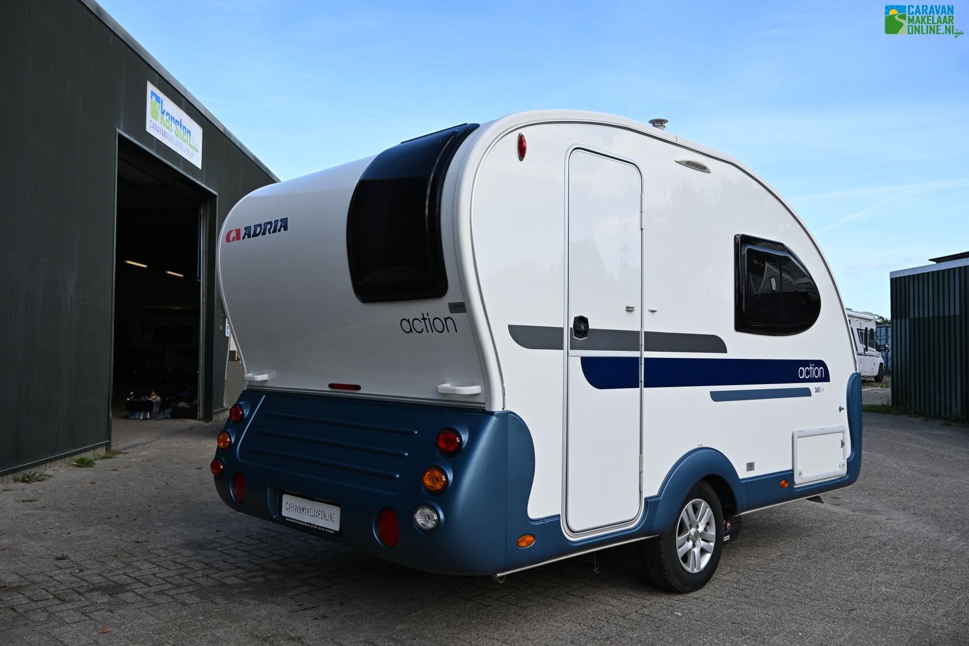 Adria Action 361 LH Mover Fietsdrager Voortent BOVAG24, Caravans en Kamperen, Standaardzit, Tot en met 2, Bedrijf, 750 - 1000 kg