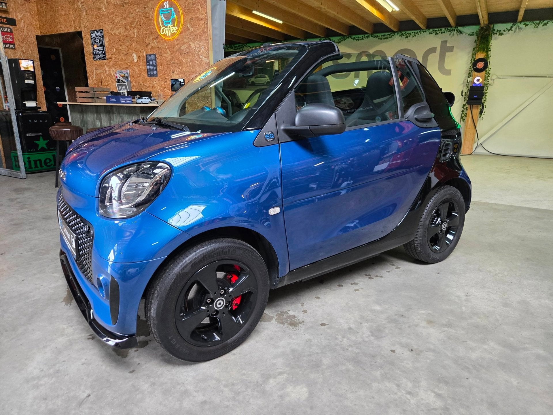Smart Fortwo cabrio EQ Comfort 18 kWh, Auto's, Automaat, Gebruikt, Huisgarantie, Grijs