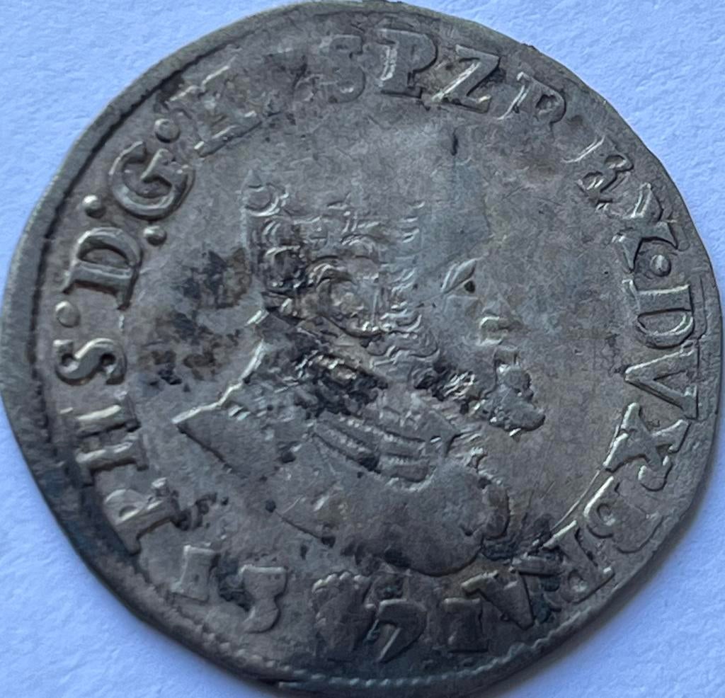 Hertogdom Brabant (Antwerpen) zilveren 1/10e Philipsdaalder, Vóór koninkrijk, Zilver, Losse munt, Overige waardes