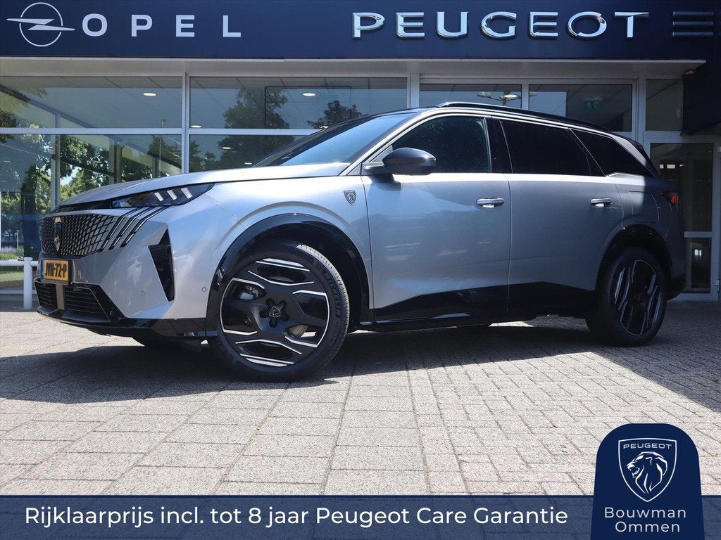 Peugeot E-5008 EV GT Exclusive 73 kWh 210PK 7pers., Rijklaar, Auto's, Peugeot, Automaat, Gebruikt, 7 stoelen, Leder