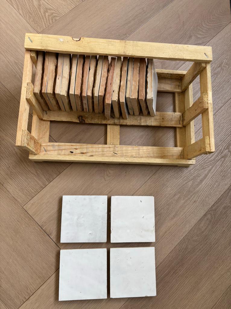 Zelliges tegels (10x10cm, wit), Ophalen, Nieuw, Minder dan 20 cm, Minder dan 20 cm