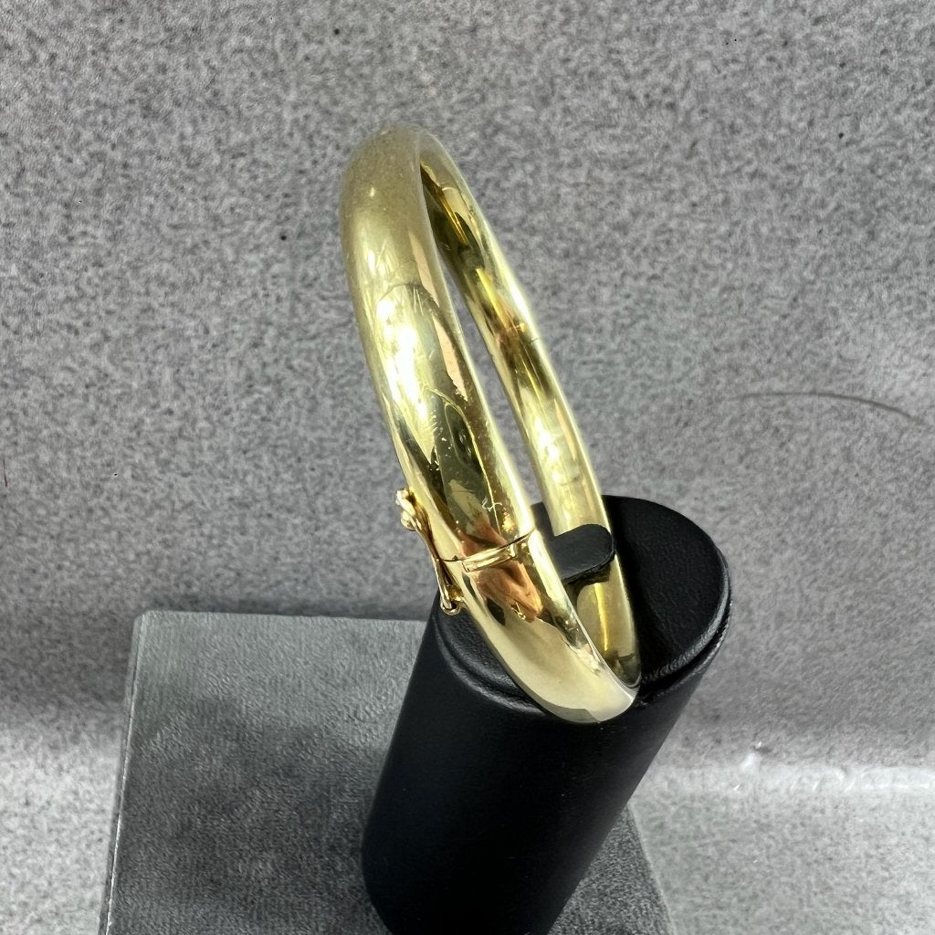 Gouden Armband | 14k | 16,3g | slavenarmband | 6,3cm ø, Ophalen of Verzenden, Gebruikt, Goud, Goud