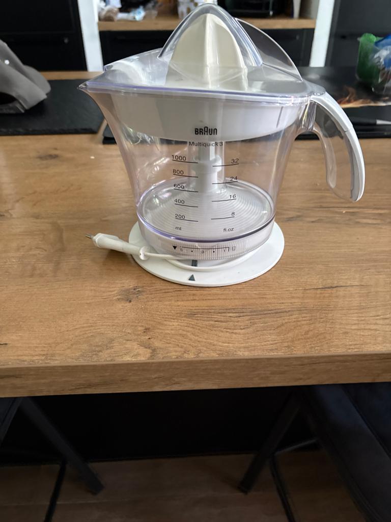 Braun Multiquick 3 Citruspers - Zo goed als nieuw, Ophalen of Verzenden, Zo goed als nieuw, Elektrisch, Citruspers