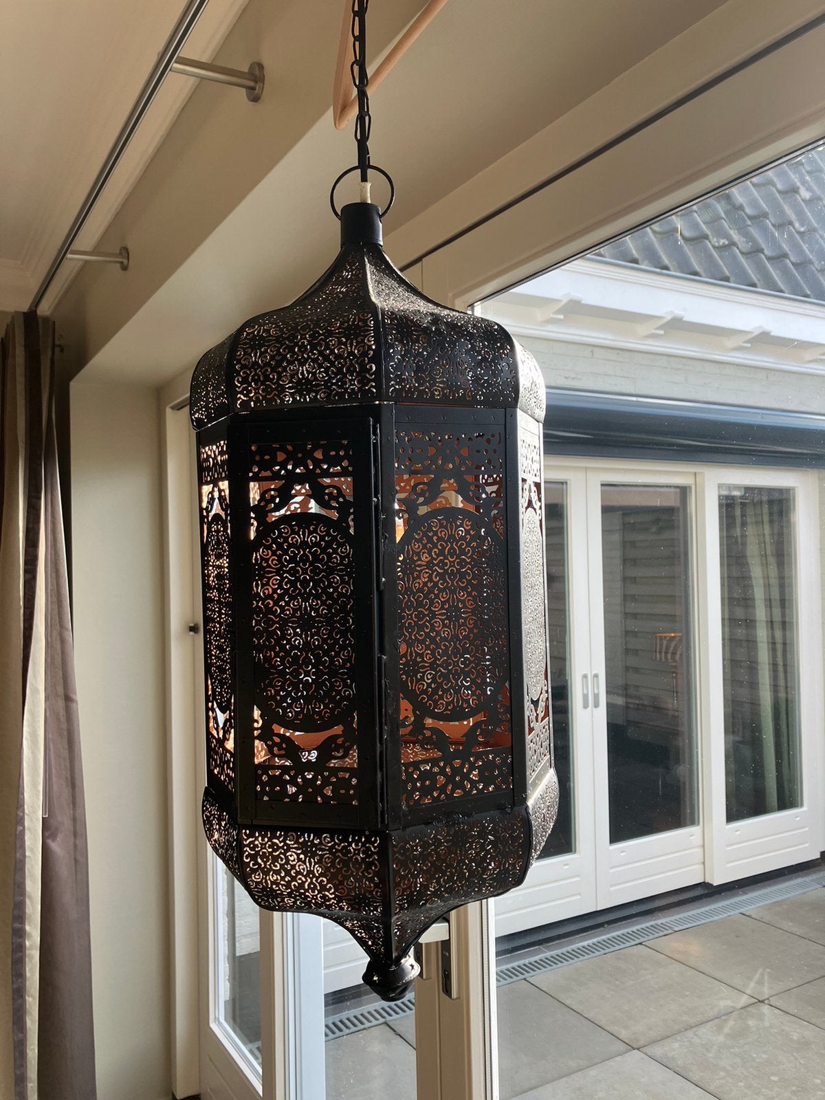 Leuke oosterse lamp, Ophalen, E27 (groot), Zo goed als nieuw, Oosters