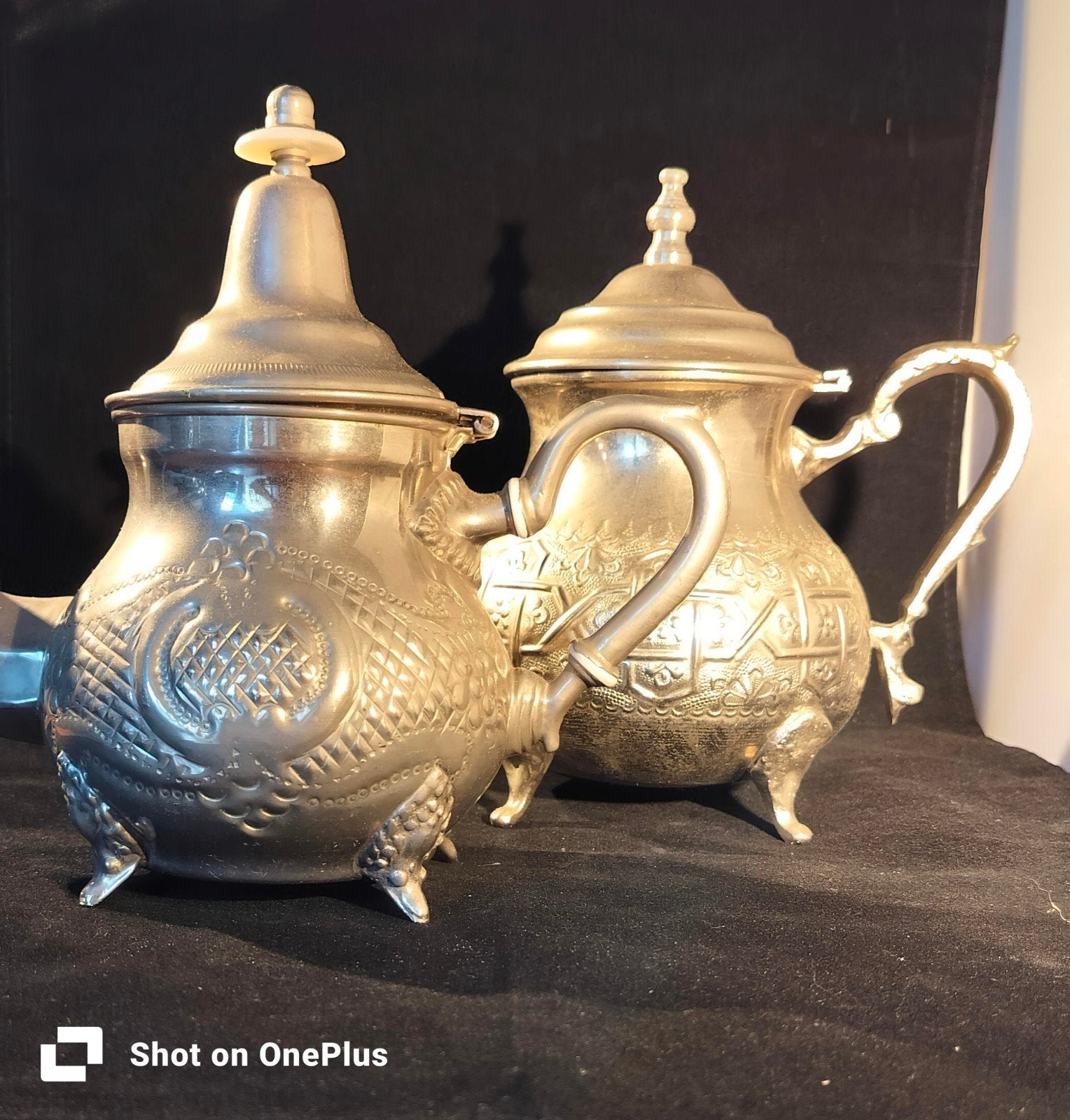 Set van twee Marokkaanse theepotten, Ophalen of Verzenden