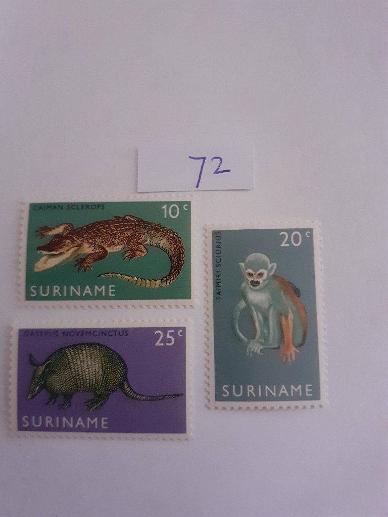 Suriname, Verzenden, Postfris