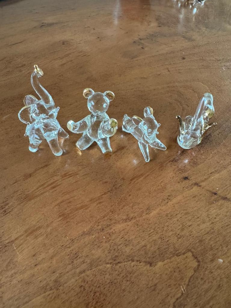 Glazen dieren beeldjes glas figuur beeld, Verzamelen, Beelden en Beeldjes, Ophalen of Verzenden, Zo goed als nieuw, Dier