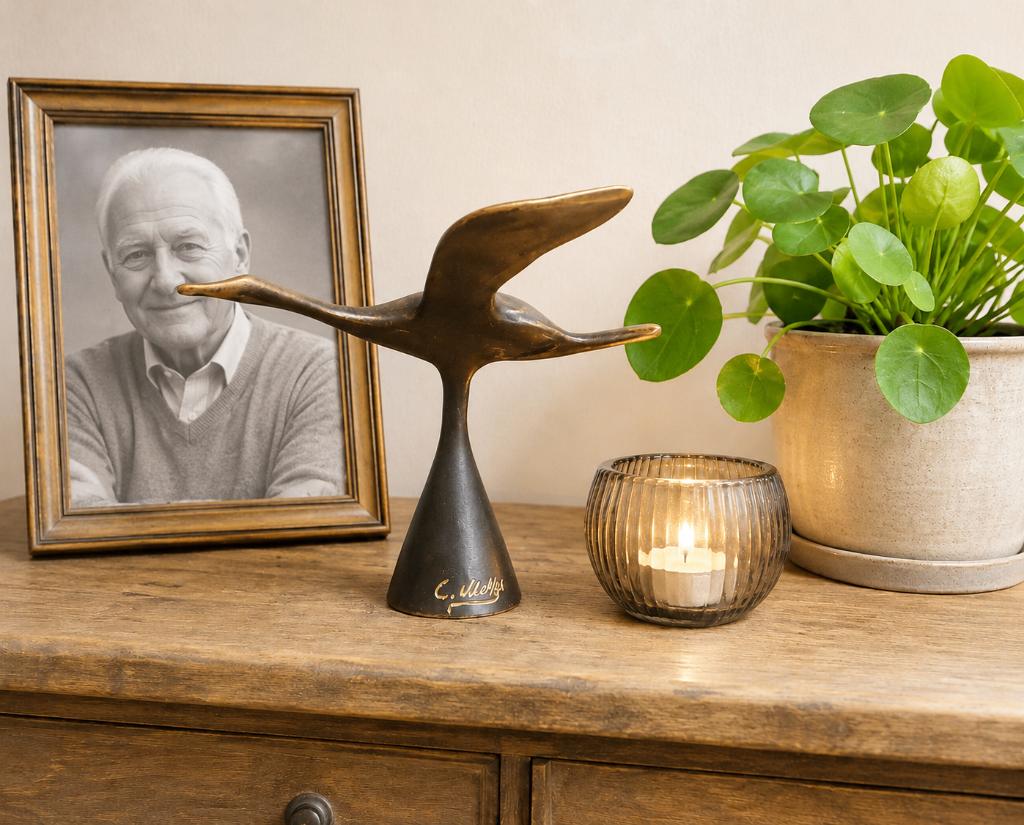 ZWAAN / mini urn / asurn, Nieuw, Info@huisentuindecoratiemarie.nl, Huis en tuin decoratie marie, Peize