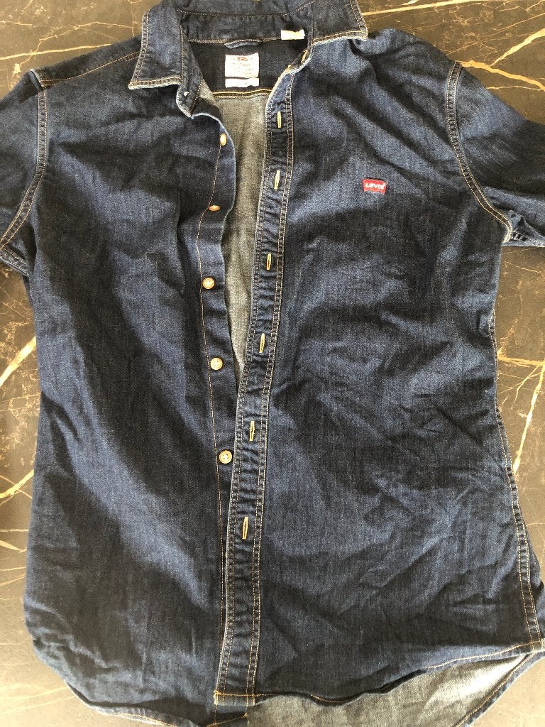 Jeans Blouse Levi's - maat M, Blauw, Zo goed als nieuw, Levi’s, Halswijdte 39/40 (M)