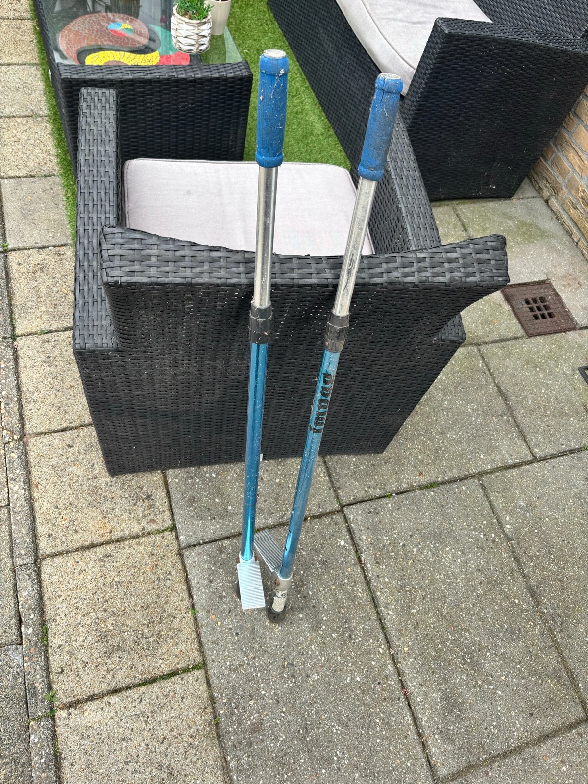 Nostalgische IJzeren Loopstelten - 109 cm, Ophalen, Gebruikt, Jongen of Meisje