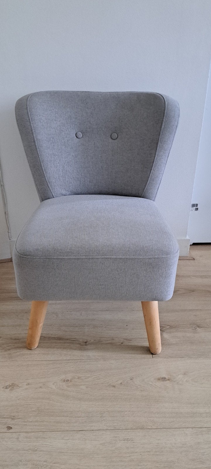 Fauteuil Halmstad Leen Bakker, grijs., Huis en Inrichting, Fauteuils, Ophalen, Gebruikt, 75 tot 100 cm, 50 tot 75 cm