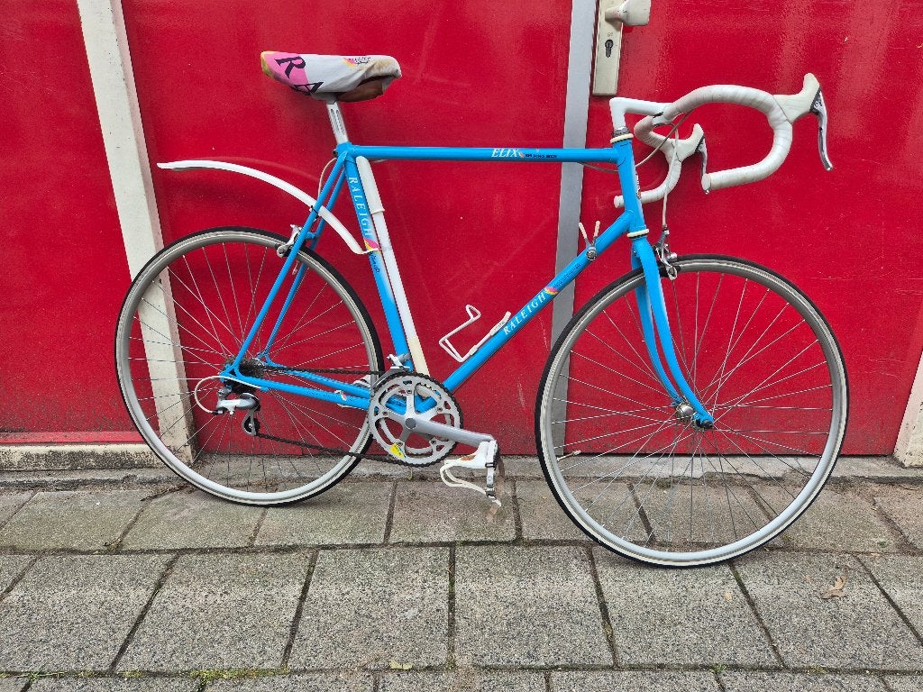 Raleigh elix racefiets uit 1989 retro vintage, 28 inch, Gebruikt, 10 tot 15 versnellingen, Velgrem