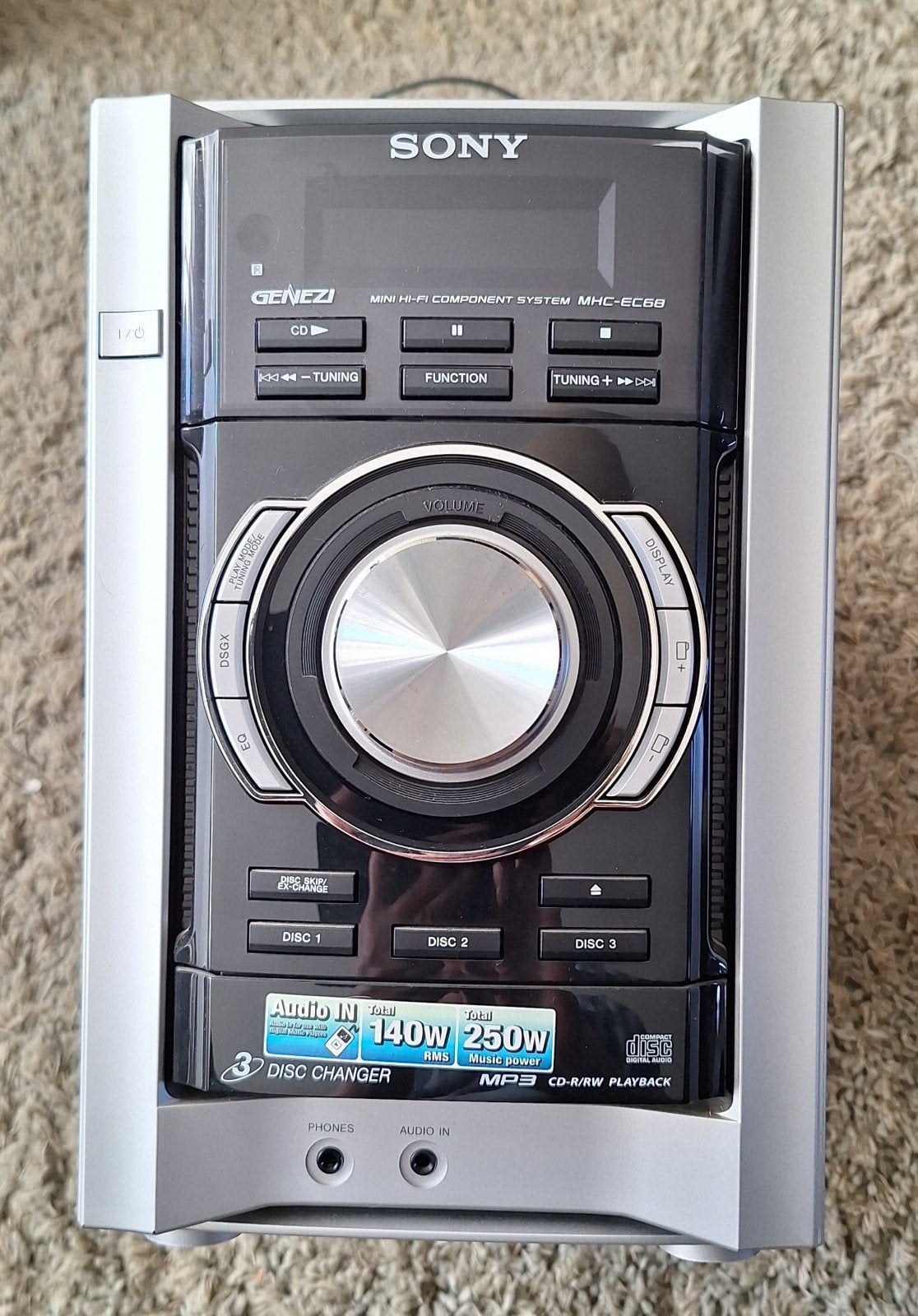 Sony MHC-EC68S Mini Hi-Fi Component Systeem met Speakers, Gebruikt, Microset, Tuner of Radio, Ophalen of Verzenden