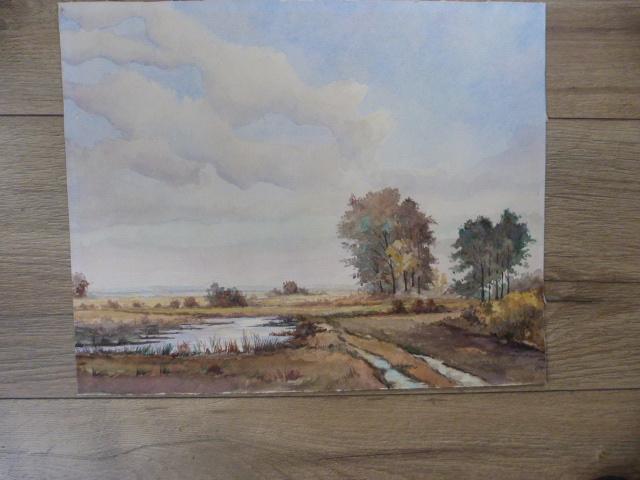 Corn. van Es ( XX - eeuw ) - Landschap, Antiek en Kunst, Ophalen of Verzenden