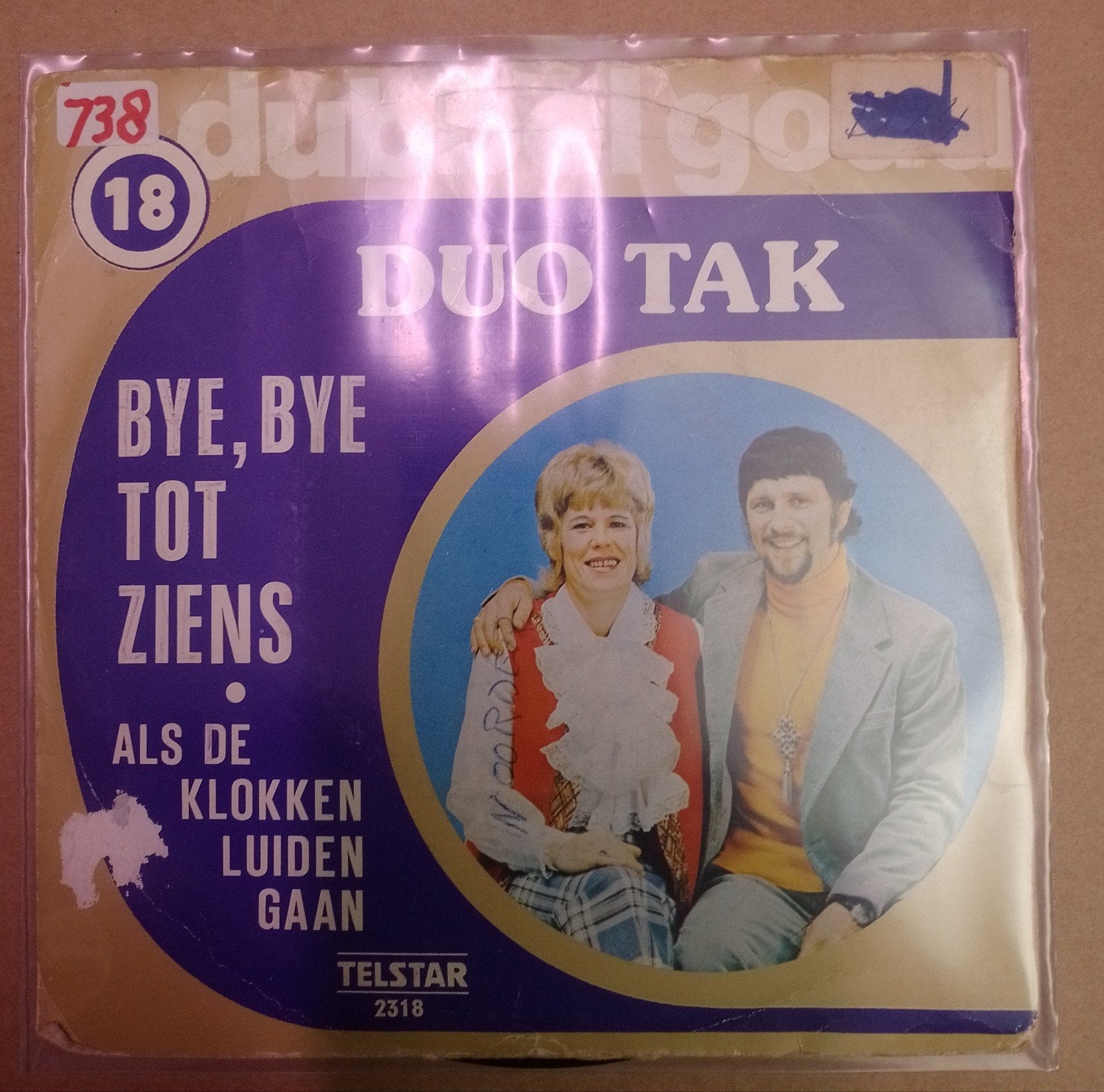 Duo Tak - Bye Bye tot ziens., Ophalen of Verzenden, Gebruikt, 7 inch, Nederlandstalig