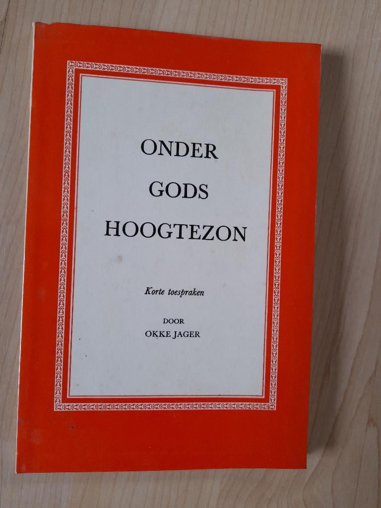 ONDER GODS HOOGTEZON door Okke Jager korte toespraken, Boeken, Ophalen of Verzenden, Gelezen