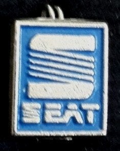 Seat broche blauw, Verzenden, Nieuw, Transport, Speldje of Pin