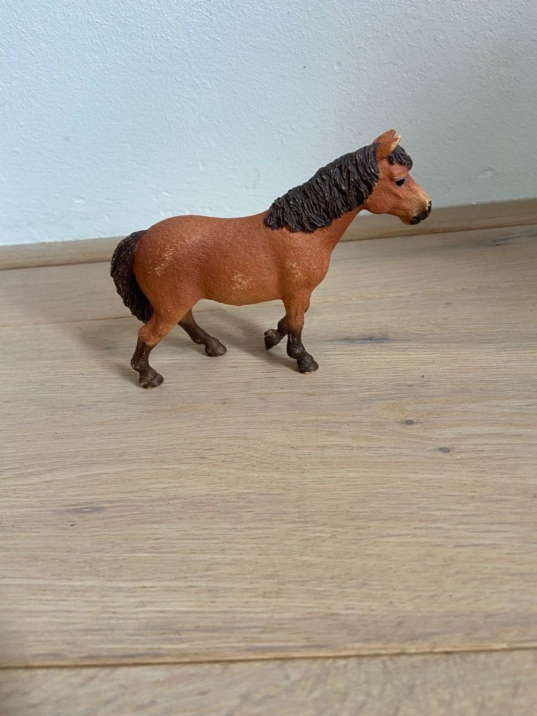 Schleich Dartmoor Pony Merrie | nr 13873, Ophalen of Verzenden, Gebruikt, Paard, Beeldje of Figuurtje