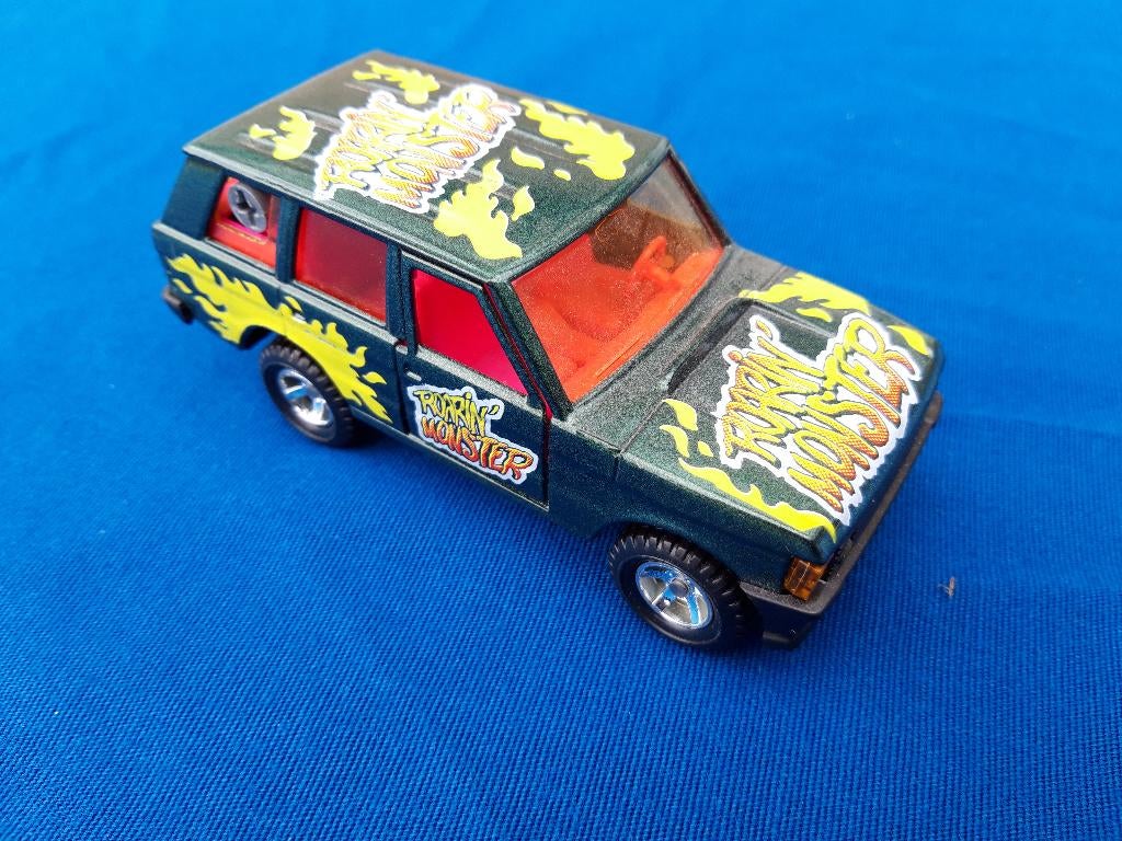Range Rover 4-deurs groen Roaring Monster – Majorette 1:36, Ophalen of Verzenden, Zo goed als nieuw, Auto