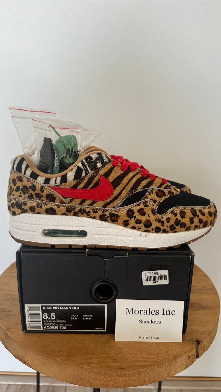 Nike Air Max 1 Atmos Animal Pack 2.0 (2018) EU 42 top staat, Ophalen of Verzenden, Overige kleuren