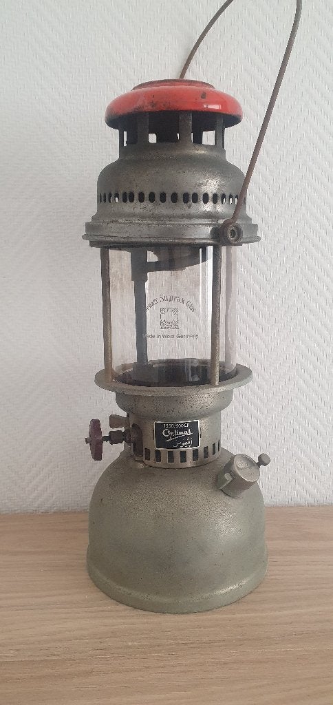 Optimus 1550/500CP Petroleum druklamp, Antiek en Kunst, Antiek | Lampen, Ophalen