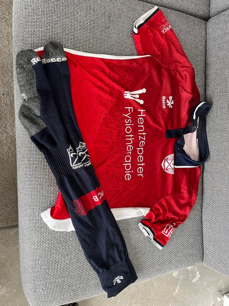 MHC Bommelerwaard Heren Wedstrijd Shirt L, Sokken 45-48, Ophalen, Maat 52/54 (L), Gedragen, Rood