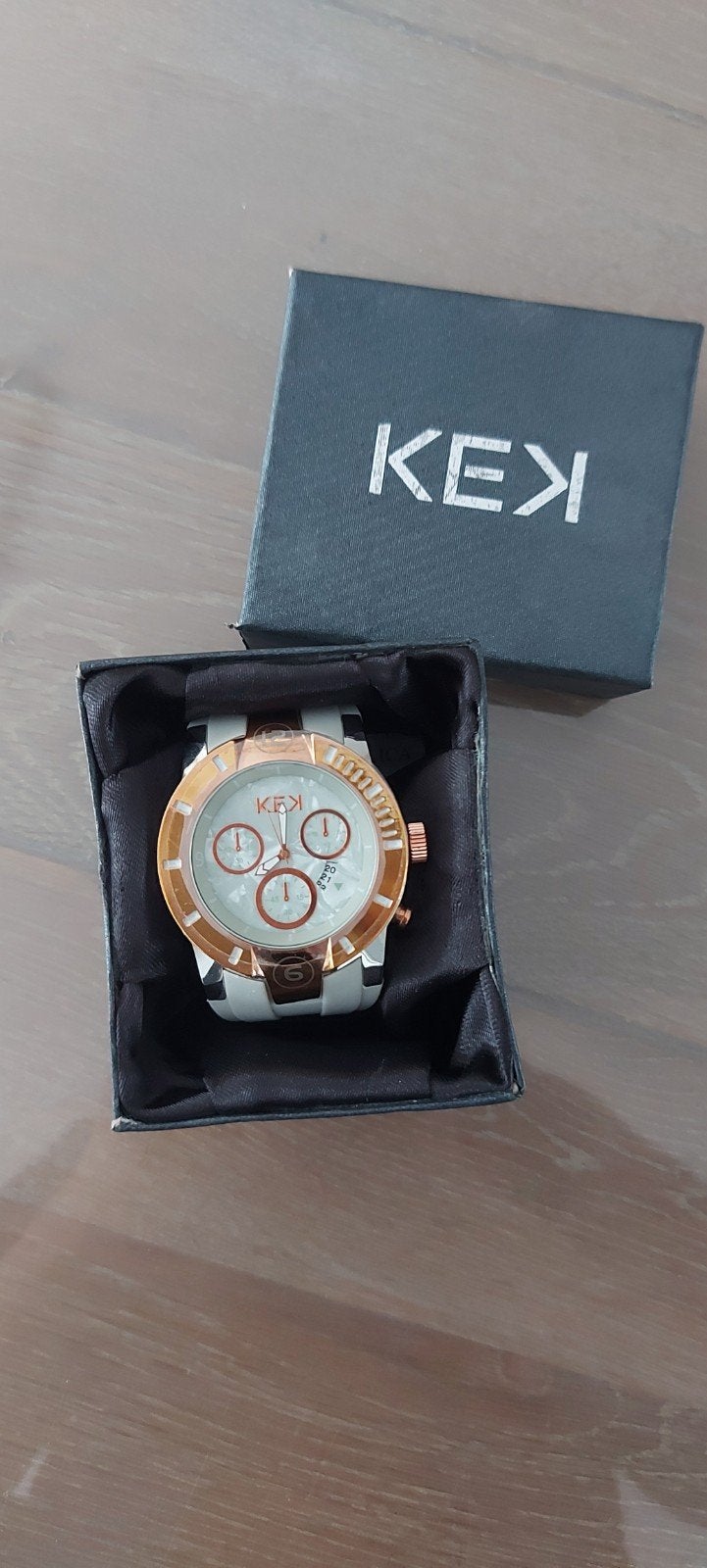 KEX Polshorloge - grijs met Roségouden accenten, Overige merken, Overige materialen, Polshorloge, Nieuw