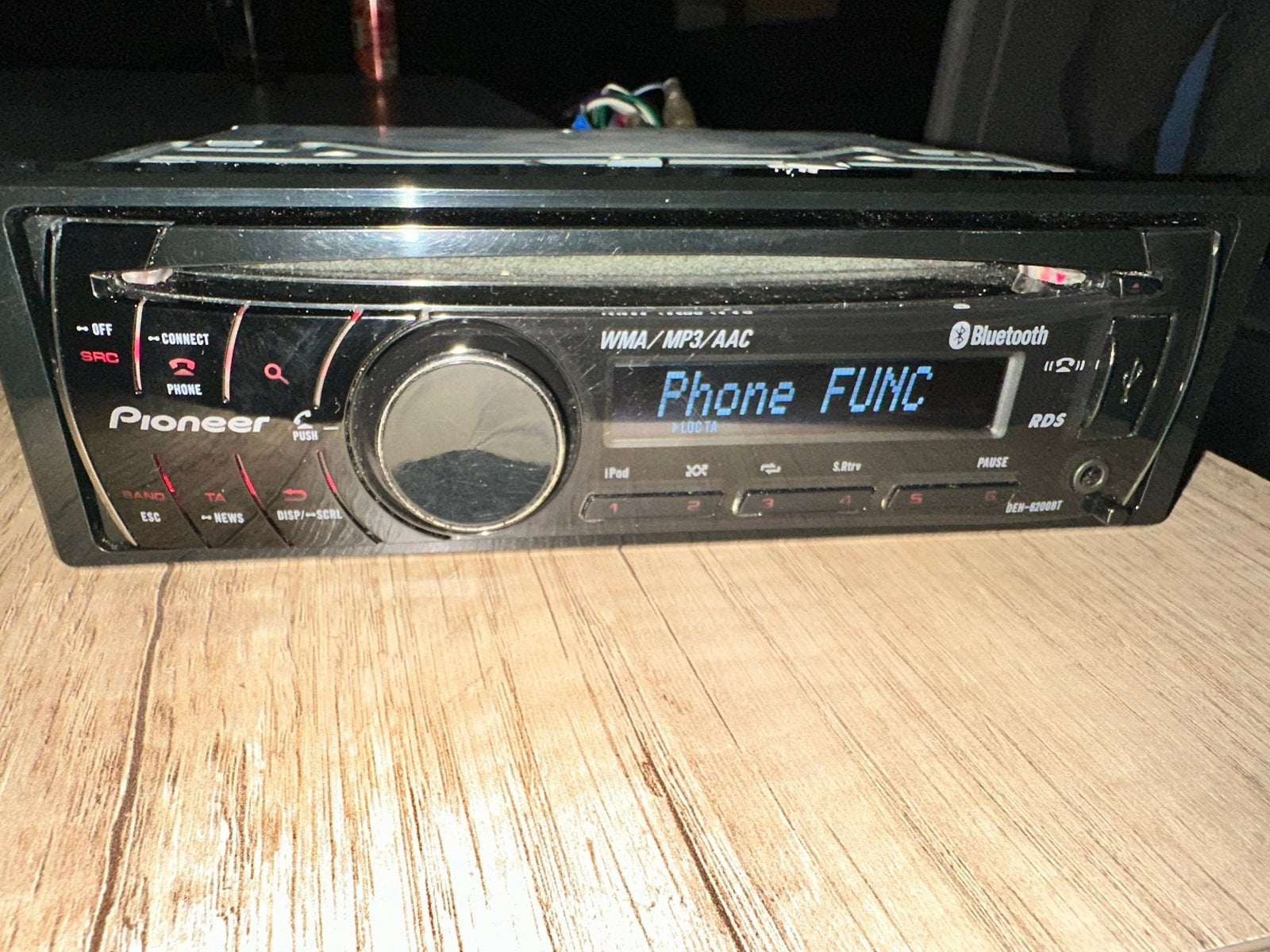 Pioneer DEH-6200BT Autoradio met Bluetooth en USB, Auto diversen, Ophalen, Gebruikt