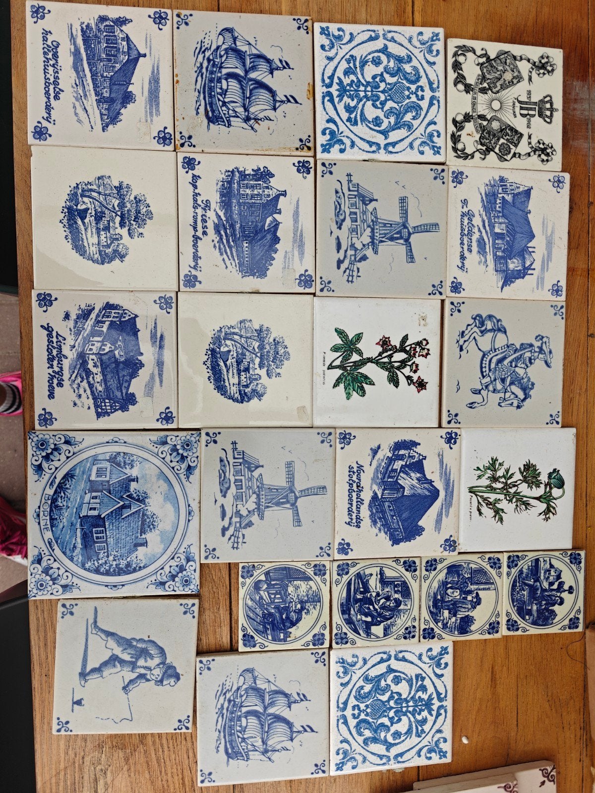 Antieke Harlingen Holland Delfts Blauwe Tegels, Antiek en Kunst, Antiek | Wandborden en Tegels, Ophalen