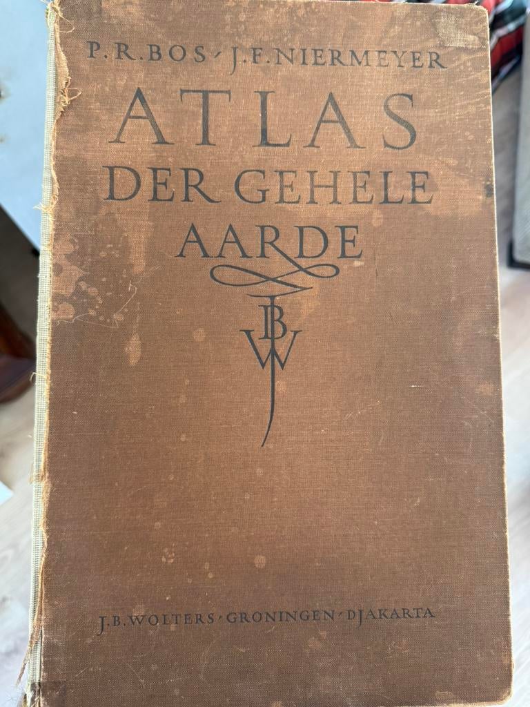Bos Niermeyer Atlas der Geheele Aarde  1954 Vintage atlas, Overige atlassen, Ophalen of Verzenden, Zo goed als nieuw, 1800 tot 2000