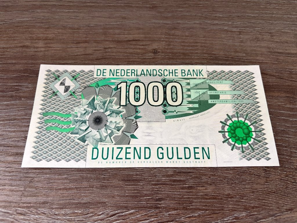 UNC biljet 1000 gulden Kievit, 1994, Ophalen of Verzenden, 1000 gulden