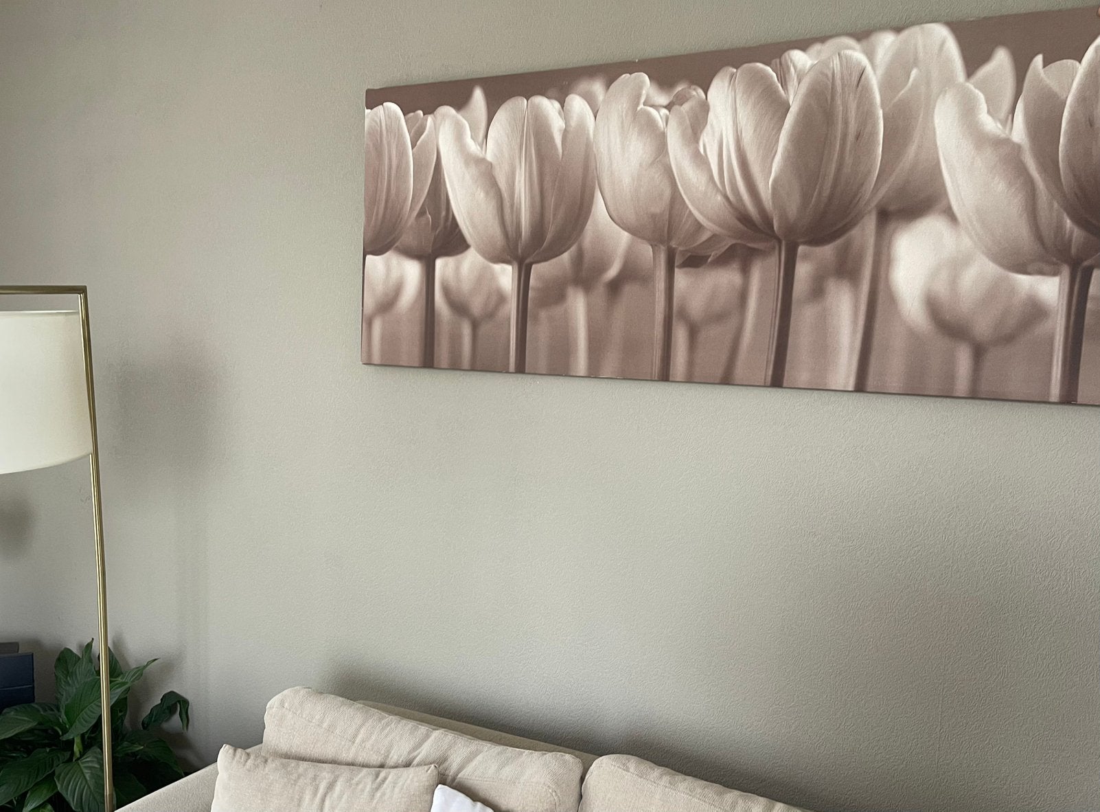 IKEA PJÄTTERYD Canvas Schilderij - Tulpen (140x56 cm), Huis en Inrichting, Ophalen of Verzenden, Zo goed als nieuw, 125 cm of meer
