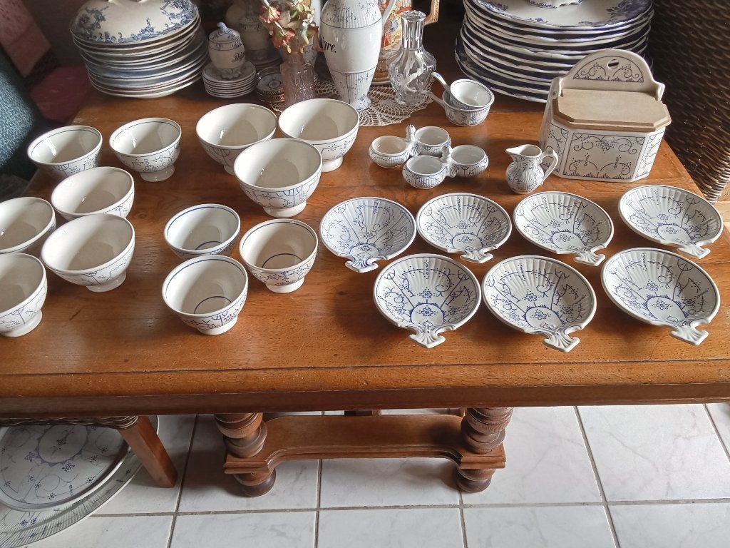 te koop losse serviesdelen oude boch la louviere copenhague, Antiek en Kunst, Ophalen of Verzenden