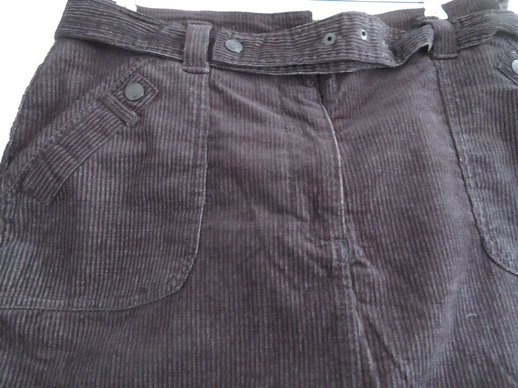 Nieuw Gevoerde Stretch ROK Grijs/Zwart Ribstof 93% Katoen, Kleding | Dames, Maat 42/44 (L), Nieuw, Ophalen of Verzenden, Knielengte