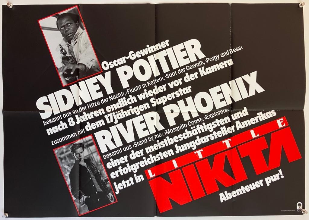 Little Nikita (1988) - River Phoenix - Originele filmposter, Verzenden, Zo goed als nieuw, A1 t/m A3, Film en Tv