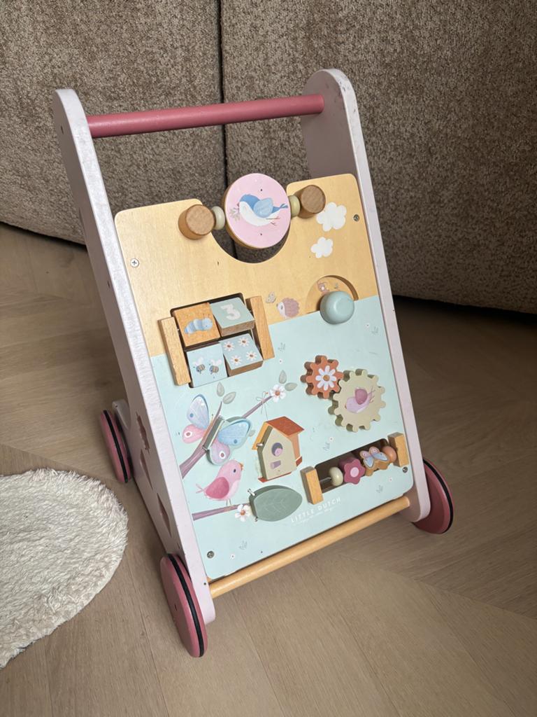 Little dutch loopwagen, Kinderen en Baby's, Speelgoed | Houten speelgoed, Ophalen, Gebruikt, Duw- of Trekspeelgoed