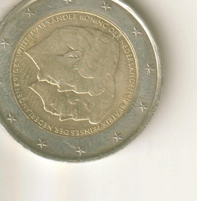 2 euro 2014 nederland Willem Alexander - Beatrix, Verzenden, Overige landen, 2 euro