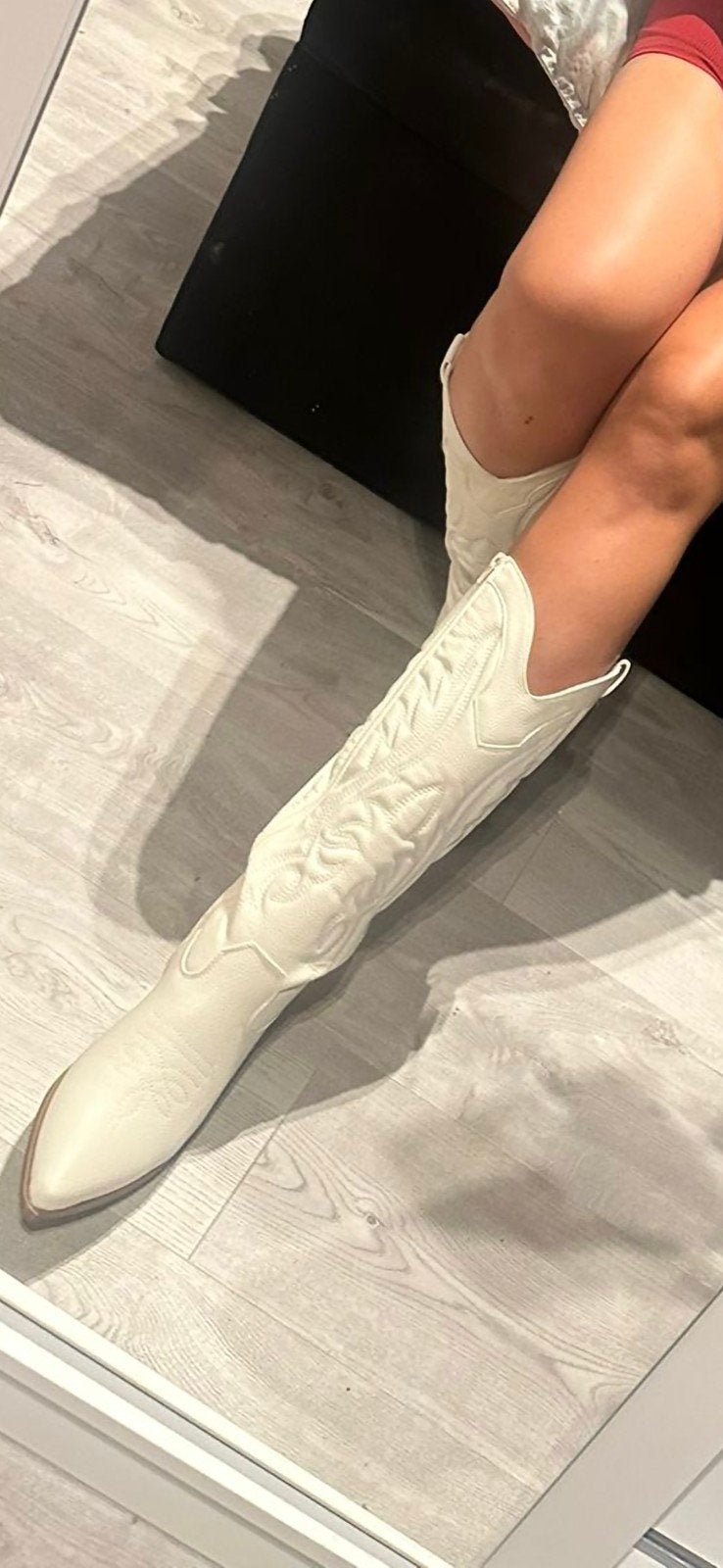 Gedragen Hoge Witte Laarzen Maat 39 Festival/Feestje, Kleding | Dames, Hoge laarzen, Wit, Ophalen of Verzenden, Gedragen