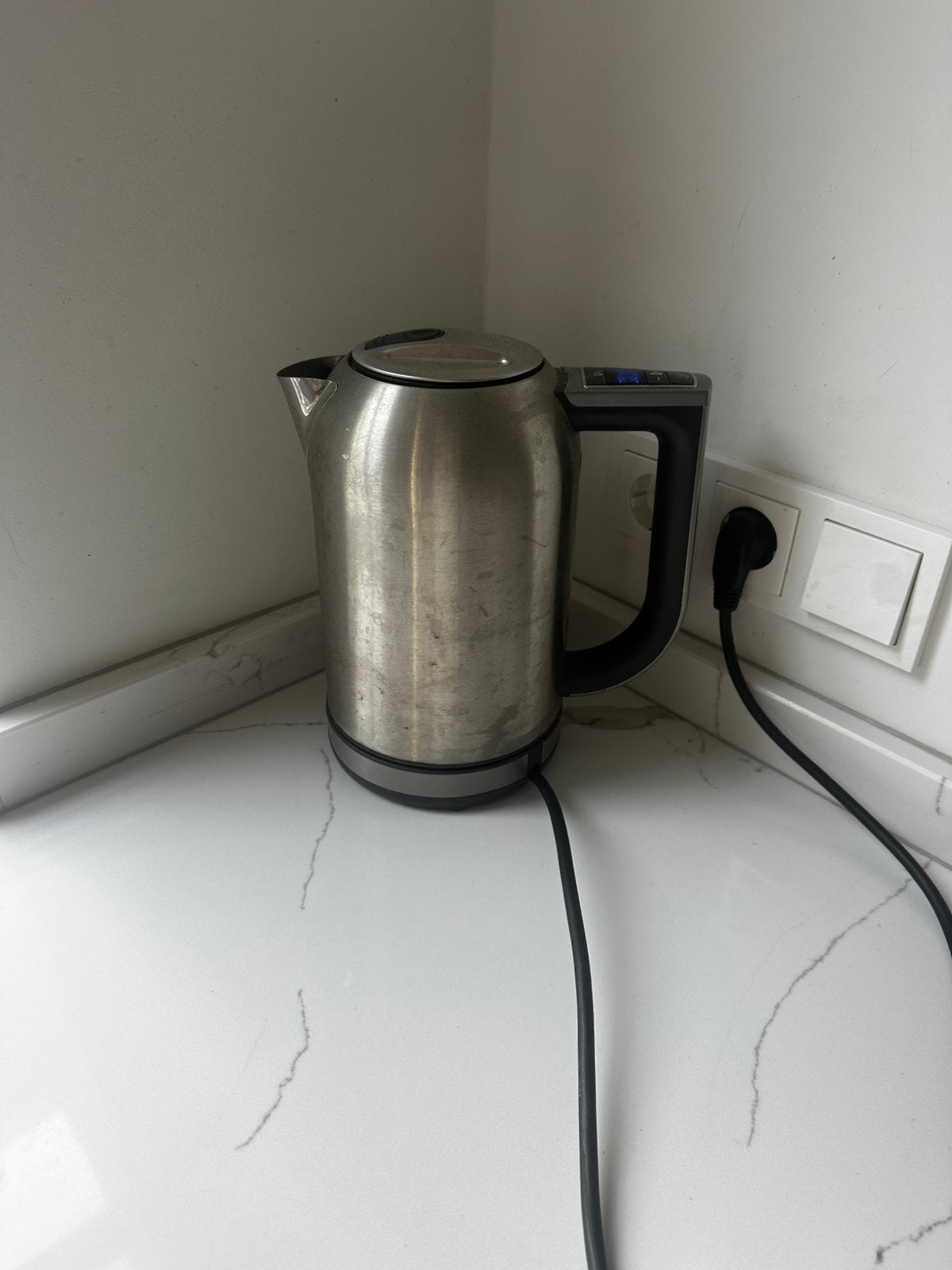 KitchenAid Waterkoker RVS - Gebruikt, 1 tot 2 liter, Ophalen of Verzenden, Gebruikt, Rvs