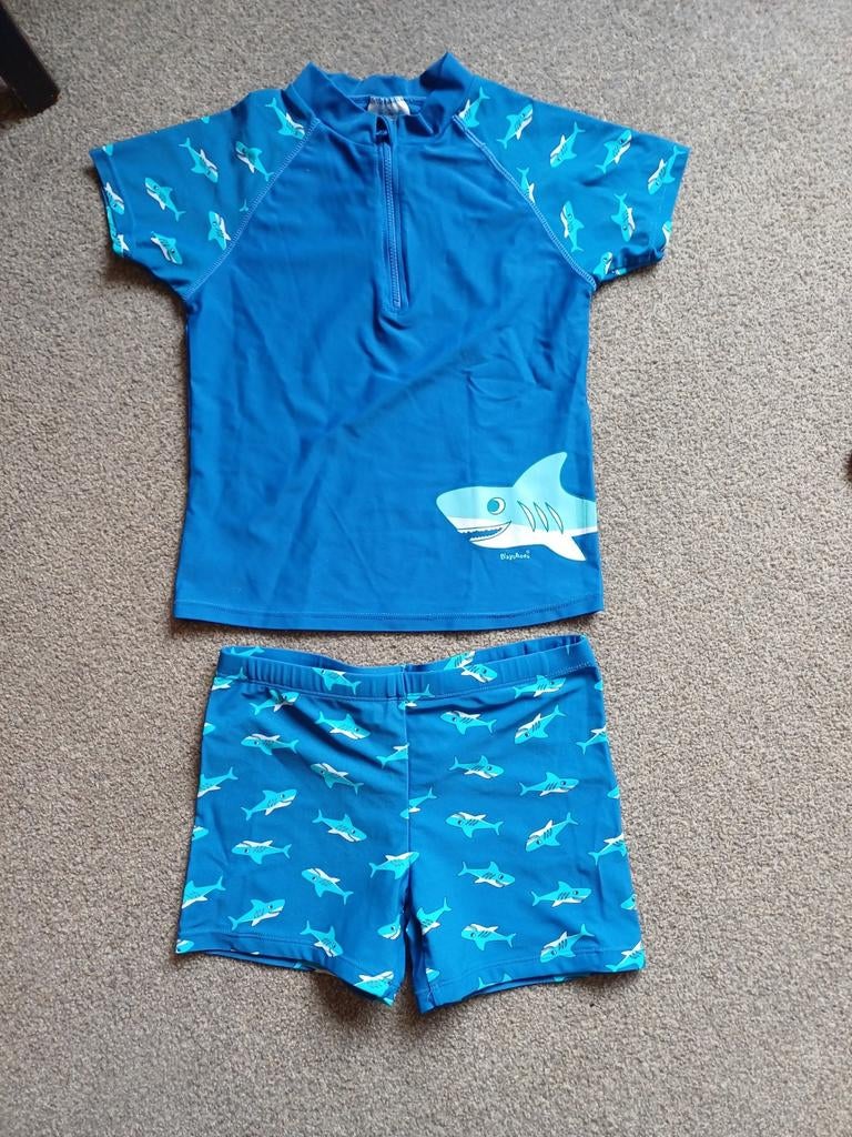 Zwemkleding broek/shirt maat 134/140, uv-pakje jongen, Ophalen of Verzenden, Maat 134, Jongen, Zwembroek