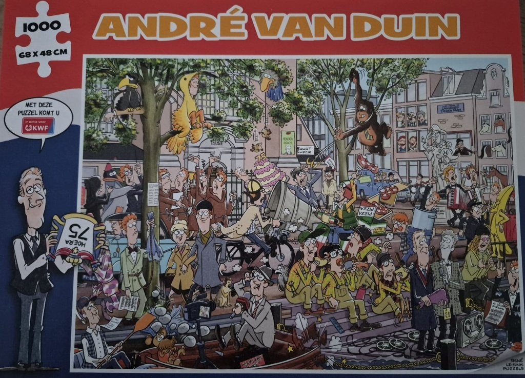 puzzel Andre van Duin., Hobby en Vrije tijd, Ophalen, 500 t/m 1500 stukjes, Zo goed als nieuw, Legpuzzel