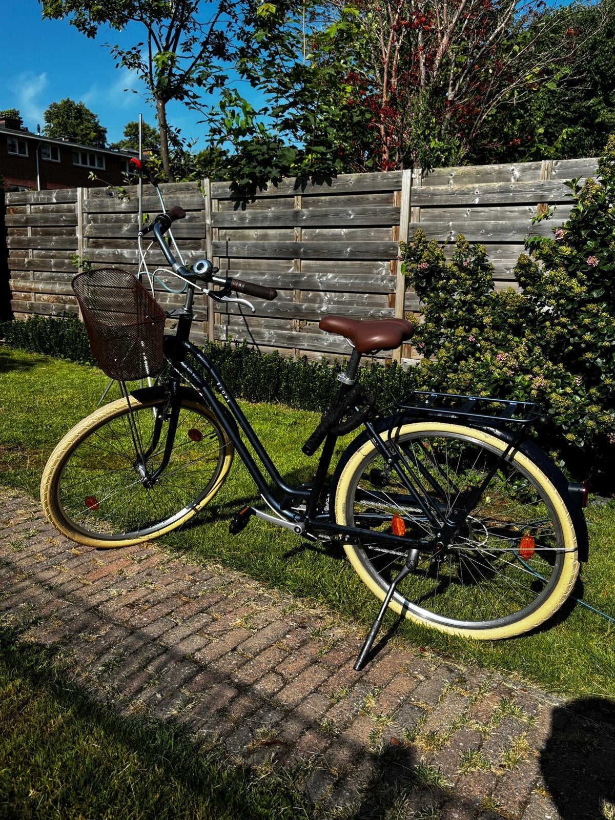 Elops stadsfiets inclusief slot (donkerblauw), 56 cm of meer, Ophalen, Gebruikt, Versnellingen
