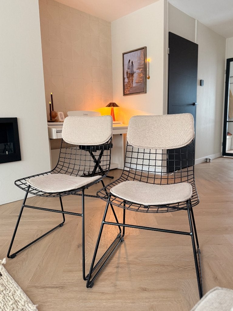 HK living stoelen, Huis en Inrichting, Stoelen, Ophalen, Twee, Zwart, Zo goed als nieuw